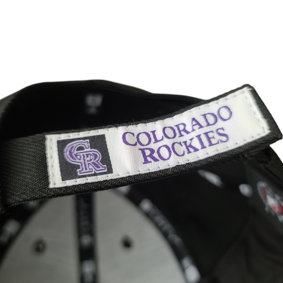 New Era Colorado Rockies Black Jr The League Game 9FORTY Youth Adjustable Hat - Picture 8 of 8